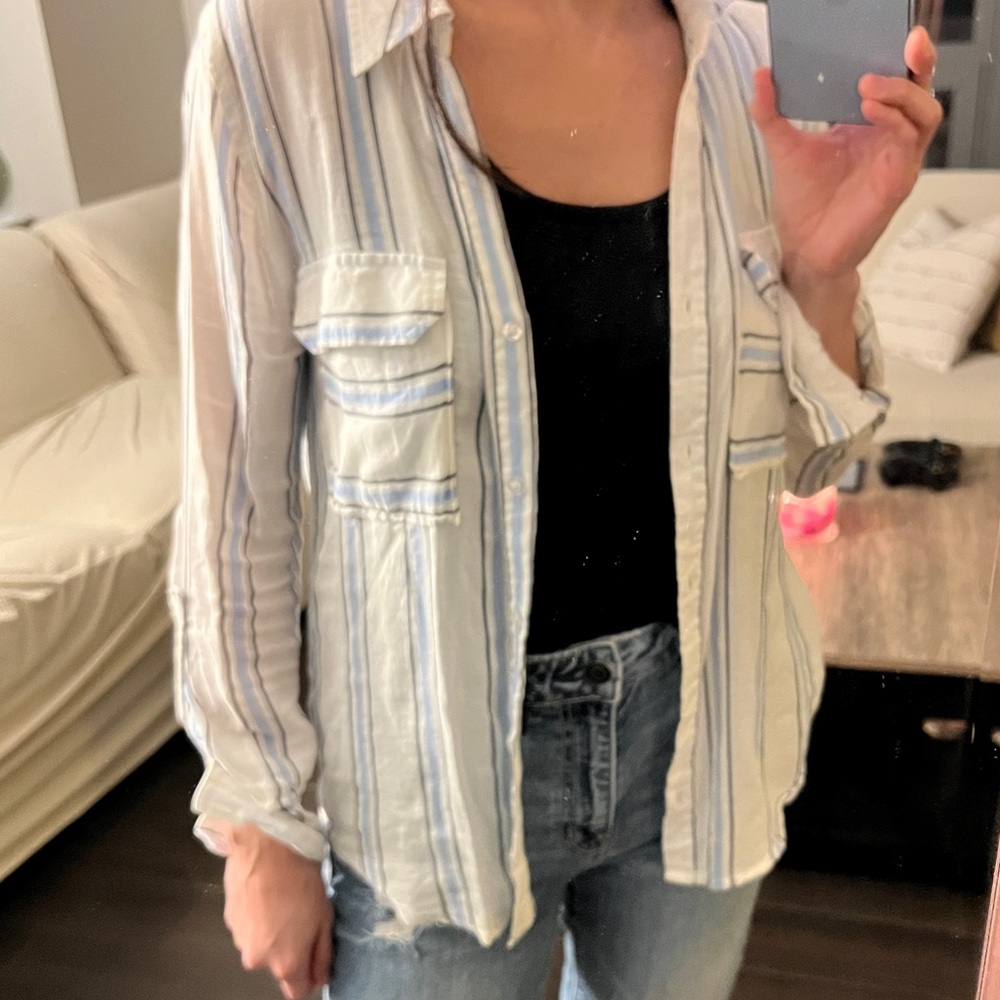 Soft light plaid shirt
